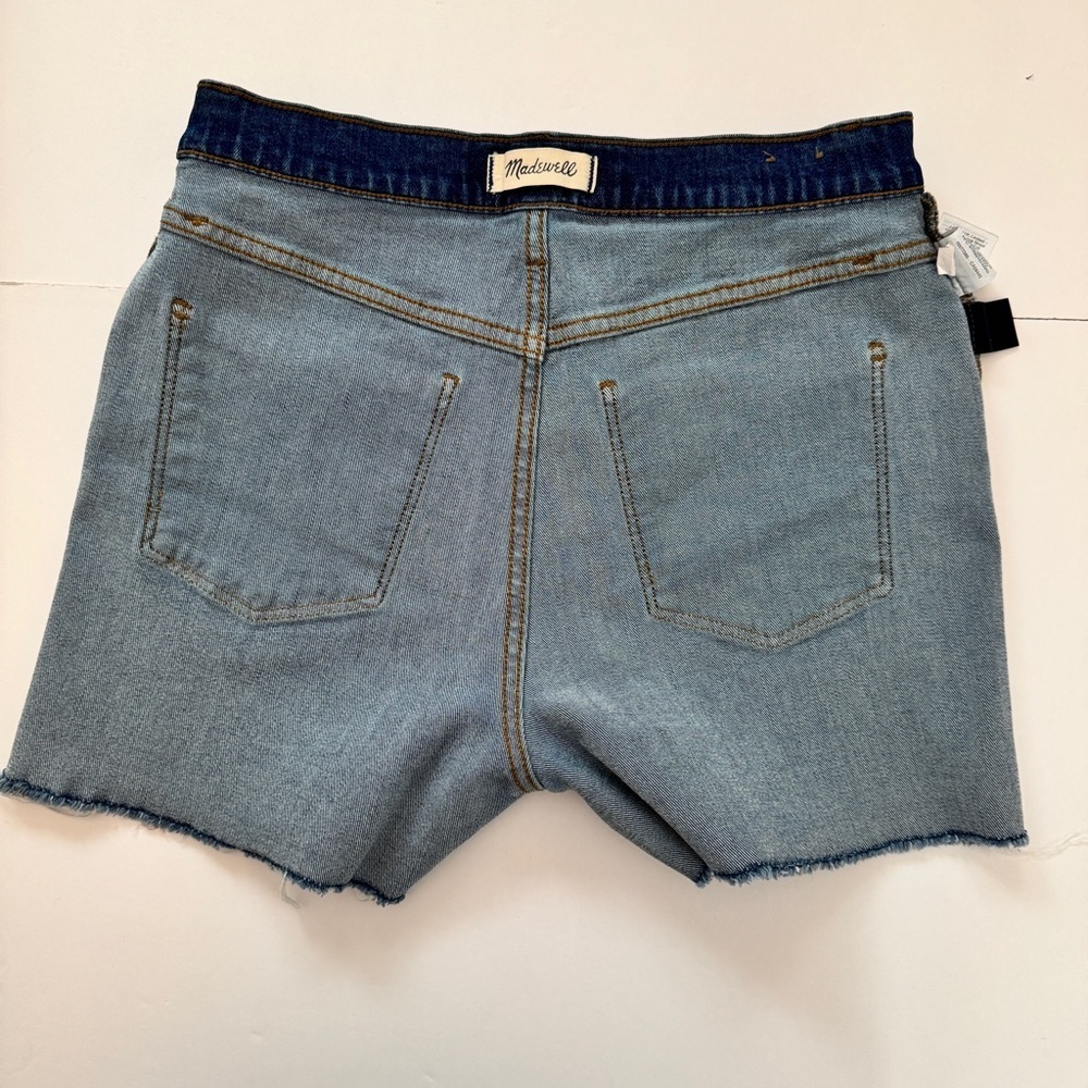 Madewell Curvy High-Rise Denim Shorts Blue Canterdale Wash Jeans Sz 27 - Picture 11 of 15